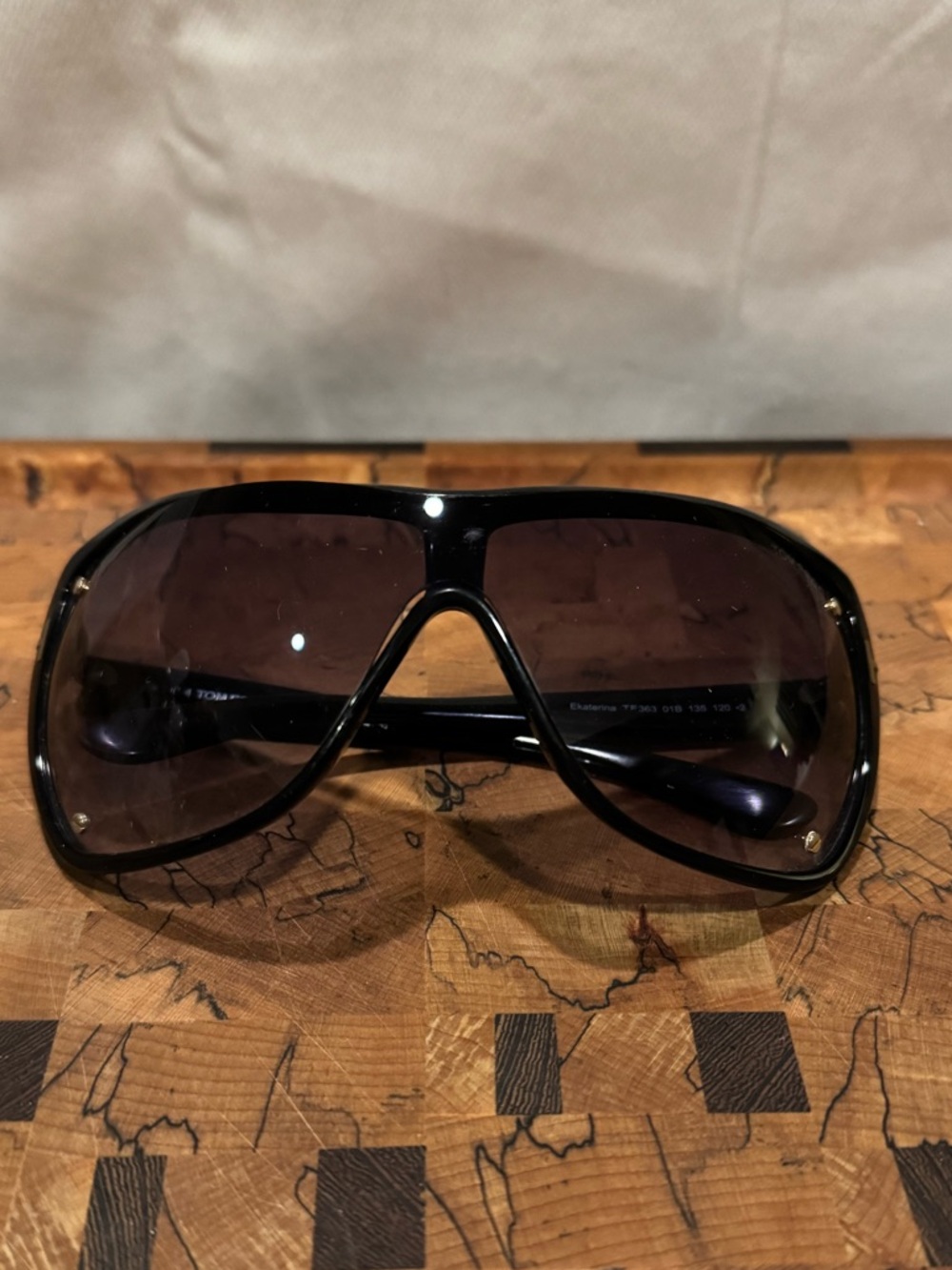TOM FORD TF 363 01B EKATERINA BLACK GRADIE AUTHENTIC FRAMES SUNGLASSES 135MM